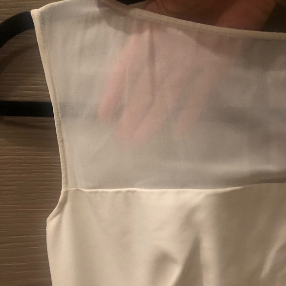 Zara Sheer White Dress - Picture 5 of 9